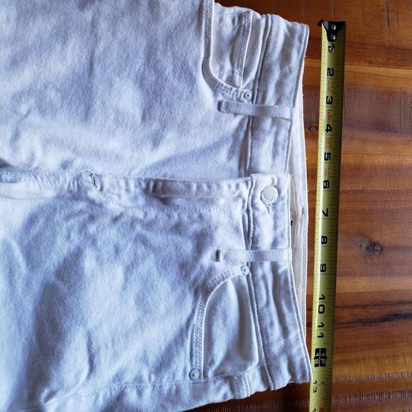 JOE'S Jeans High Rise Skinny Cut Off White Jean Shorts Size 25 - Picture 8 of 12